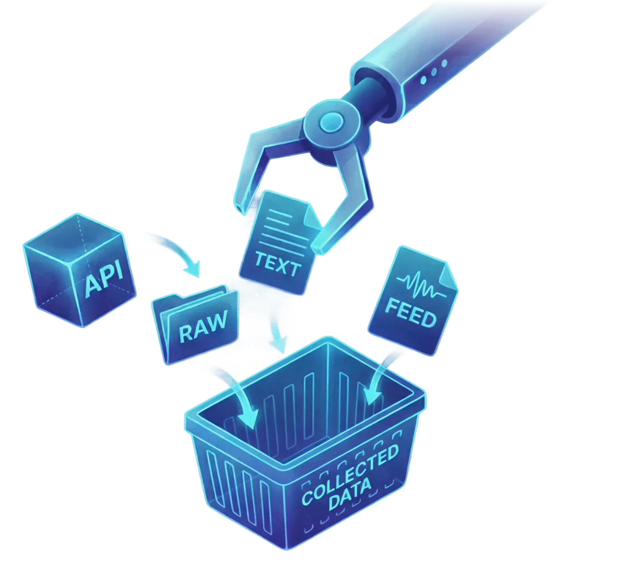 Retrieve source documents and raw data assets